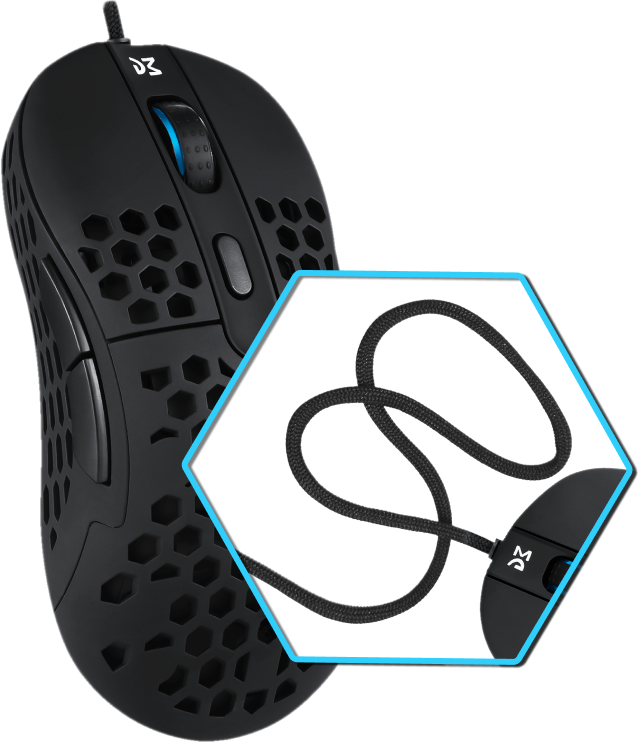 Mouse gaming DM6 Holey – Holey Moley, ce ușor e!