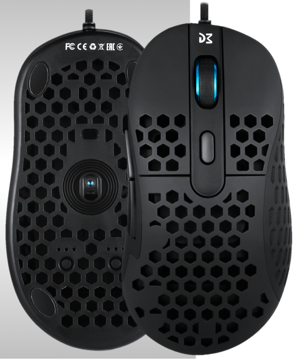 Mouse gaming DM6 Holey – Holey, dar întreg