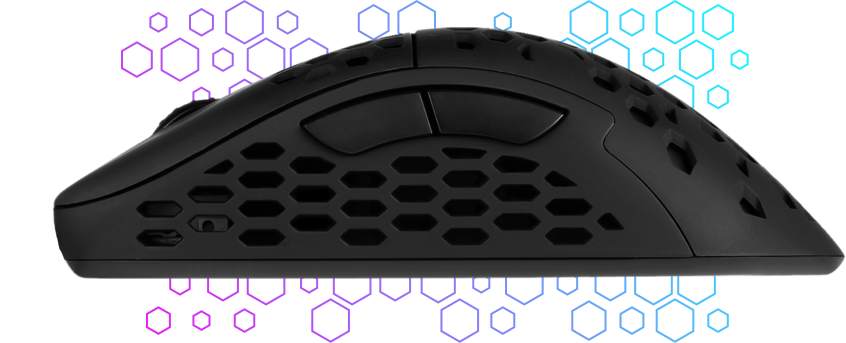 Mouse gaming DM6 Holey Trio – Switch-uri care nu te lasă la greu