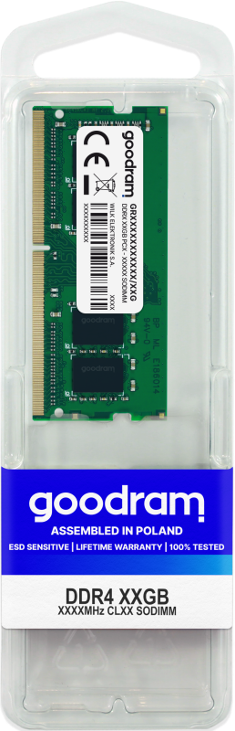 Memorie RAM Notebook Goodram GR3200S464L22S/16G, 16GB, DDR4, 3200MHz, CL22