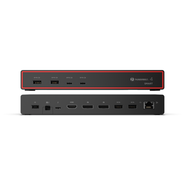 Docking station LENOVO ThinkPad Thunderbolt 4 Smart Dock Gen2 7500, Thunderbolt, 135W, Negru, 3 ani Garantie