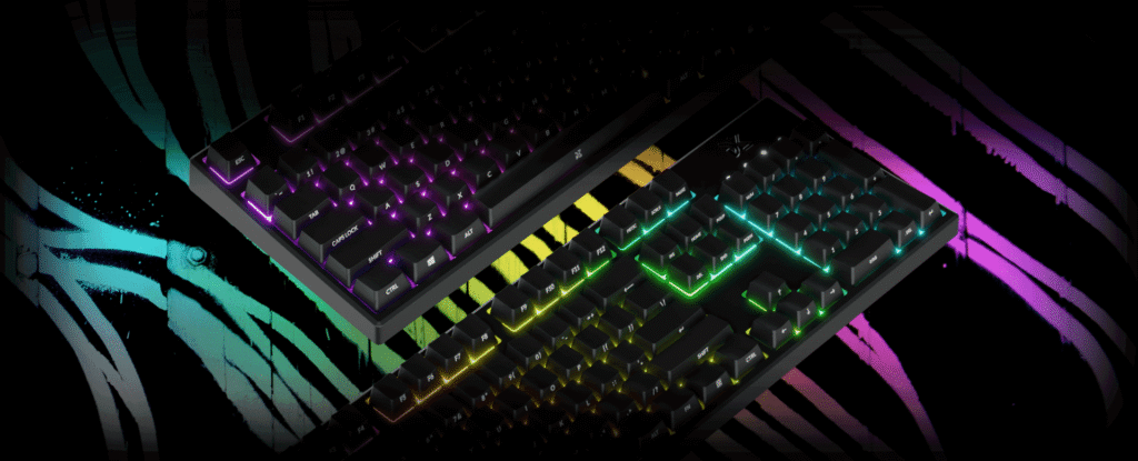 Tastatură gaming DreamKey – 16,7 milioane de culori, 16 efecte, control total
