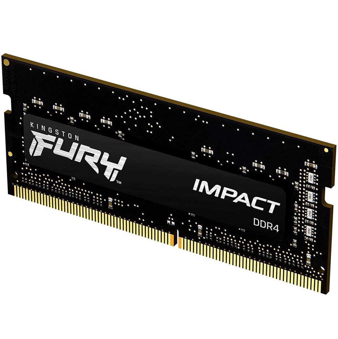 Memorie RAM Notebook Kingston FURY Impact, 8GB, DDR4, 3200MHz, CL20 Memorie RAM Notebook Kingston FURY Impact, 8GB, DDR4, 3200MHz, CL20 - imagine 1